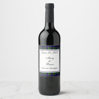 Leslie Scottish Bröllop Vin etikett