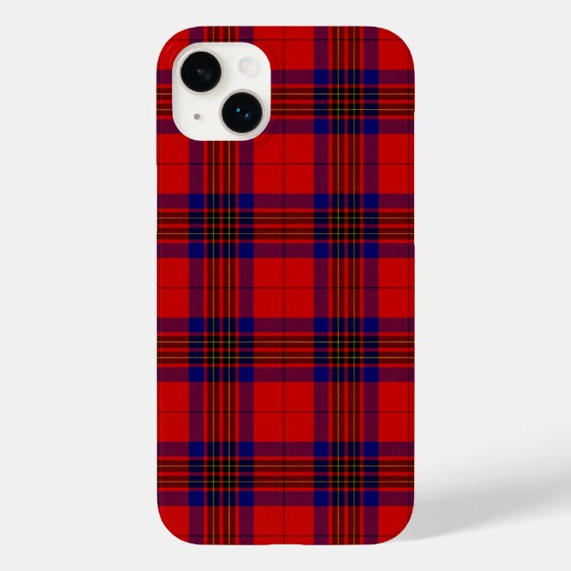 Leslie tartan Red Blue lila plaid (Baksida)