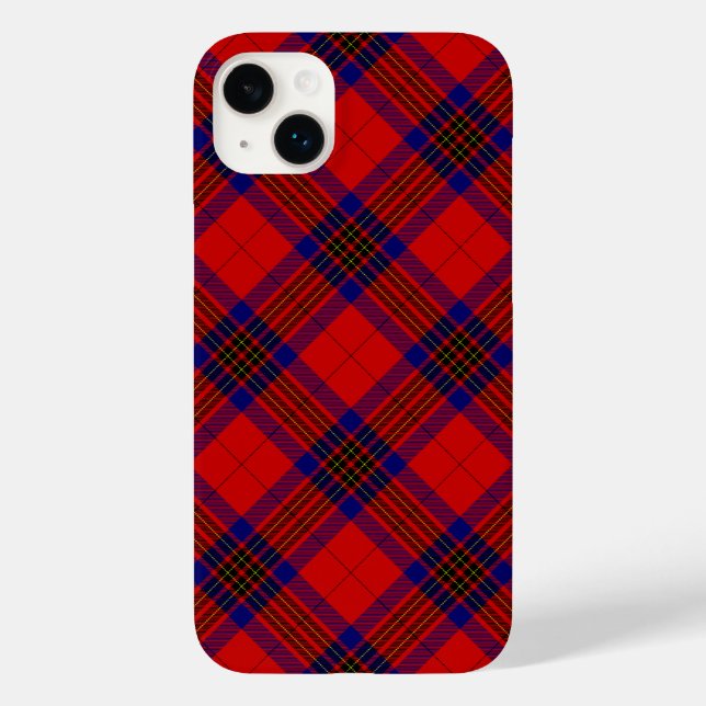 Leslie tartan Red Blue lila plaid (Baksida)