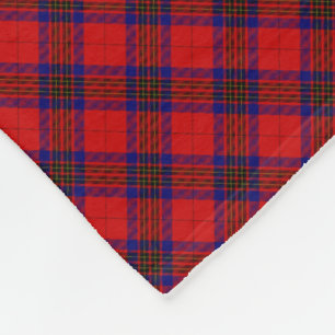 Leslie tartan Red Blue lila plaid Fleecefilt