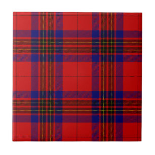 Leslie tartan Red Blue lila plaid Kakelplatta