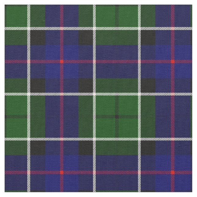 Leslie Tartan Skriv ut Tyg (Närbild)