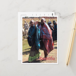 Lesotho - Basotho-kvinnor - Vykort