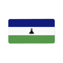 Lesotho flagga adressetikett