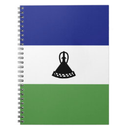 Lesotho flagga anteckningsbok