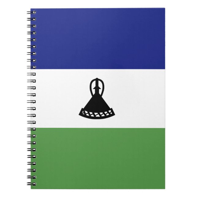Lesotho flagga anteckningsbok (Framsidan)