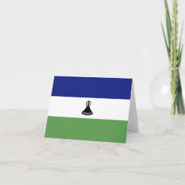 Lesotho flagga anteckningskort