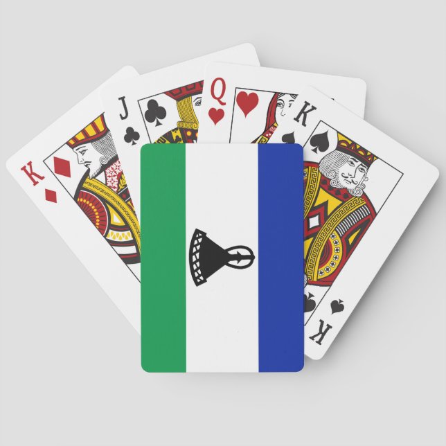 Lesotho Flagga Casinokort (Baksidan)