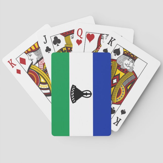 Lesotho Flagga Casinokort (Baksidan)