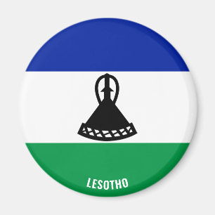 Lesotho Flagga Charming Patriotic Magnet
