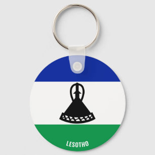 Lesotho Flagga Charming Patriotic Nyckelring