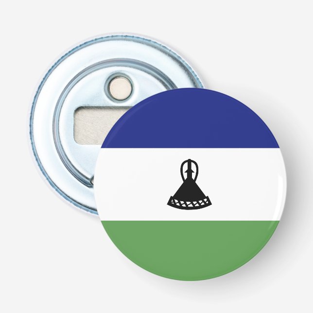 Lesotho flagga flasköppnare (Framsidan)