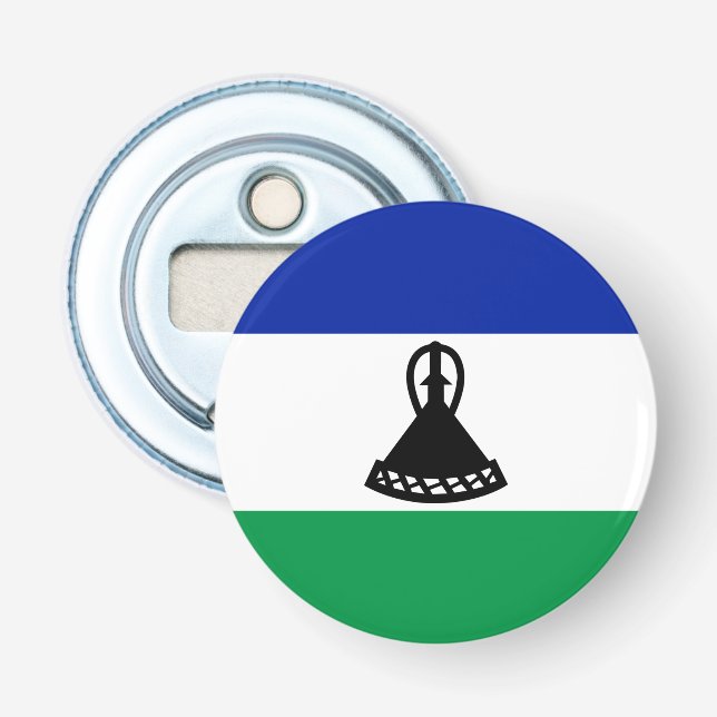 Lesotho Flagga Flasköppnare (Framsidan)