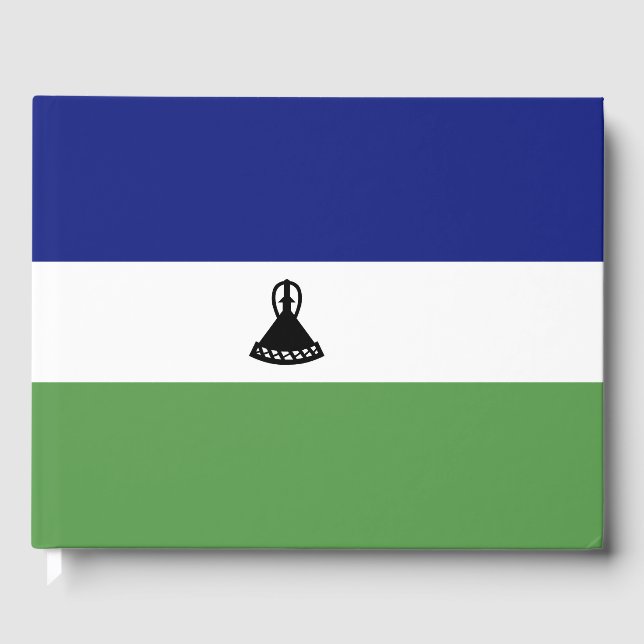 Lesotho flagga gästböcker (Framsida)