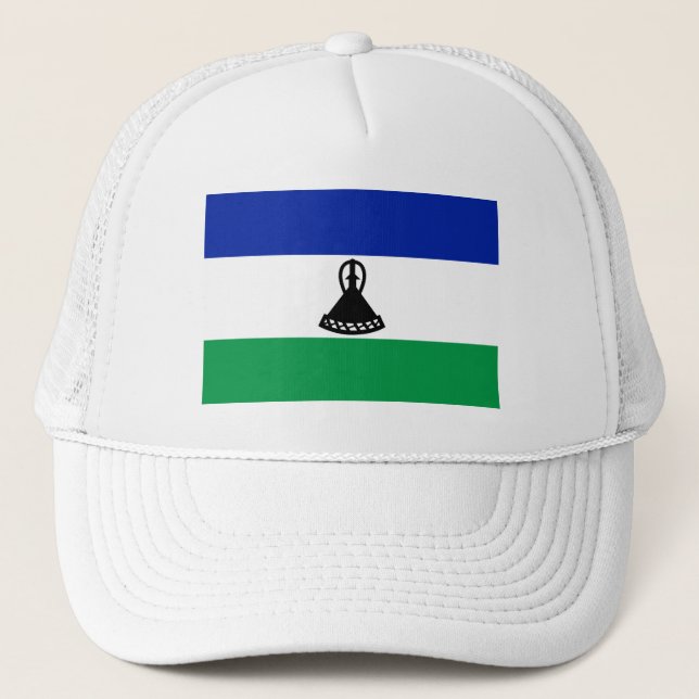 Lesotho Flagga Keps (Framsida)