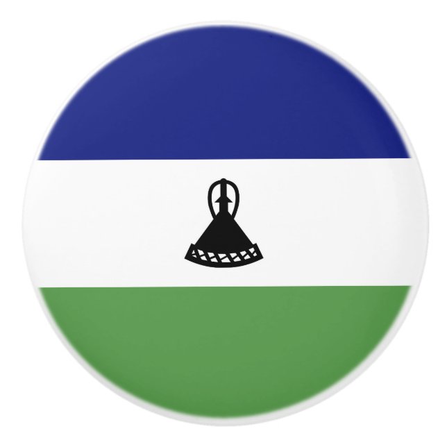 Lesotho flagga knopp (Framsidan)