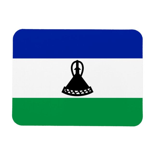 Lesotho Flagga Magnet (Horisontell)