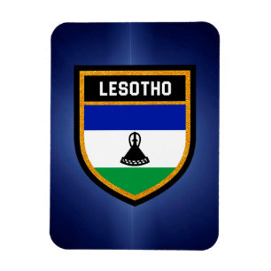 Lesotho Flagga Magnet