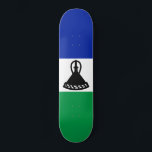 Lesotho Flagga Mini Skateboard Bräda 18,5 Cm<br><div class="desc">Patriotisk flagga av Lesotho.</div>