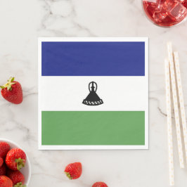 Lesotho flagga pappersservett