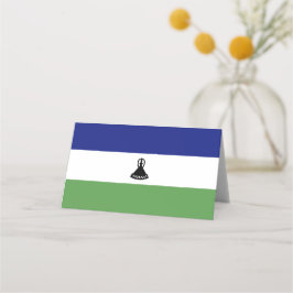 Lesotho flagga placeringskort