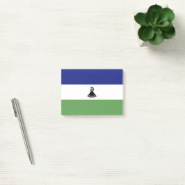 Lesotho flagga post-it block