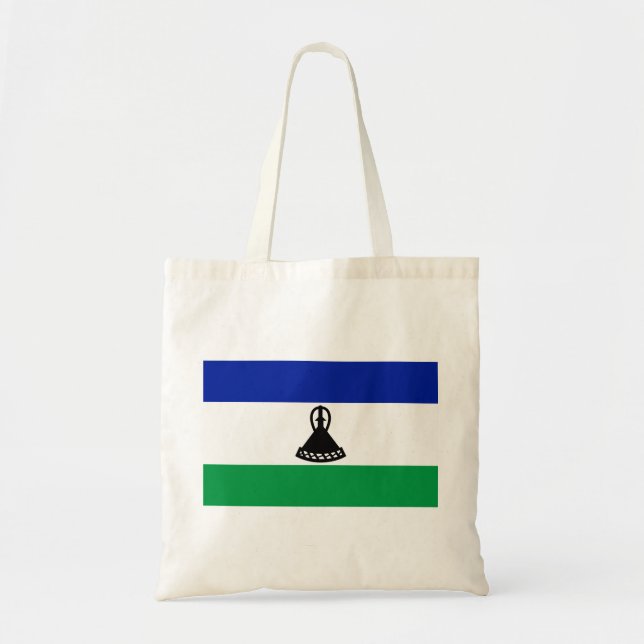 Lesotho Flagga Tygkasse (Framsidan)