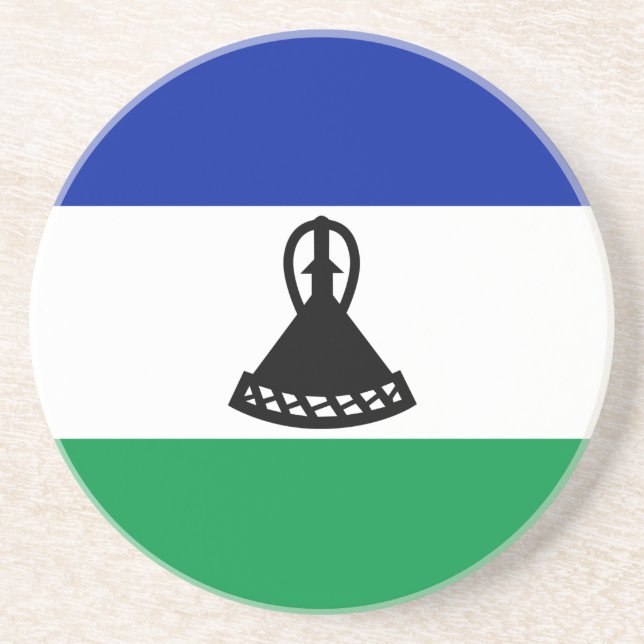 Lesotho Flagga Underlägg (Framsidan)