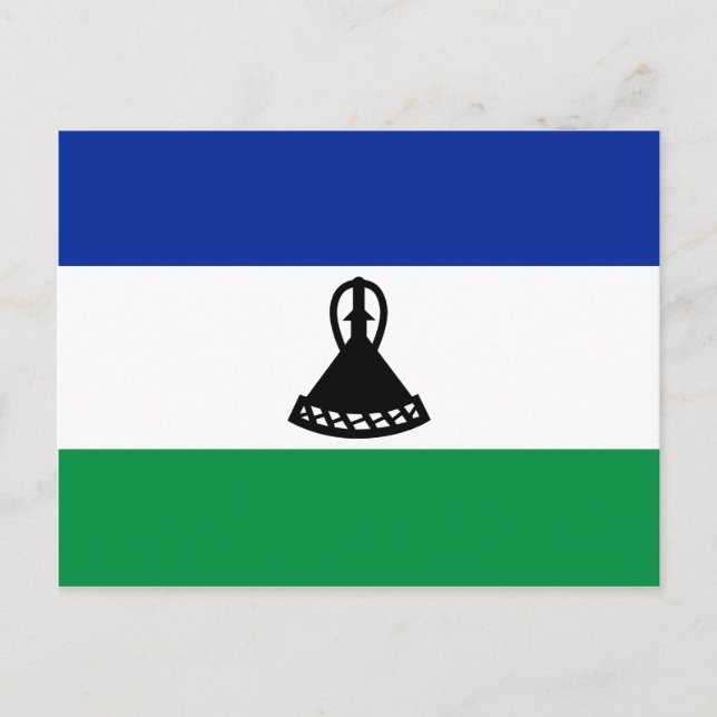 Lesotho Flagga vykort (Framsida)