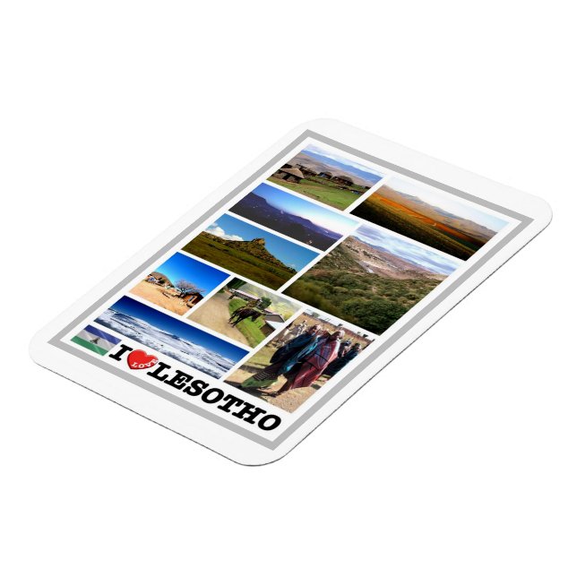Lesotho - I Kärlek - Magnet (Vänstra Sidan)