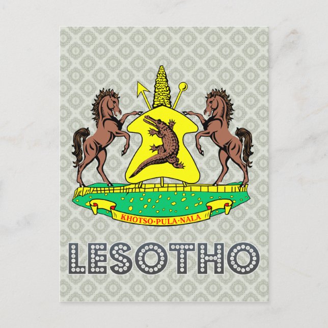 Lesotho Jackar om Arm Vykort (Framsida)