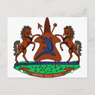 Lesotho Jackar om Arm Vykort