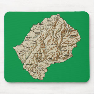Lesotho Karta Mousepad Musmatta