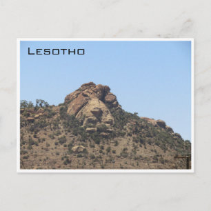lesotho lejona sten vykort