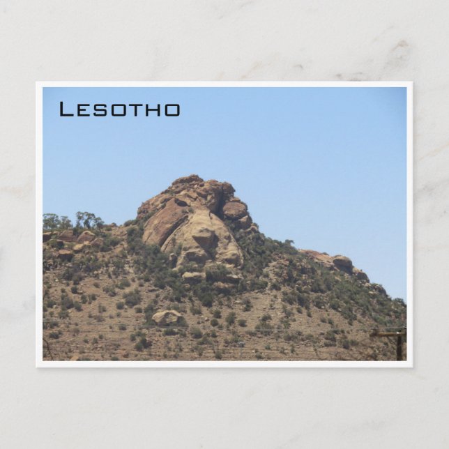 lesotho lejona sten vykort (Framsida)