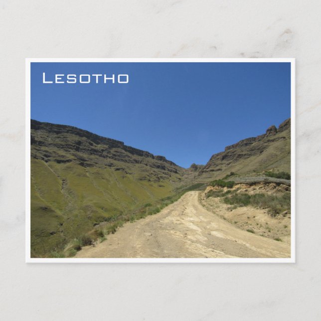 lesotho sani pass vykort (Framsida)