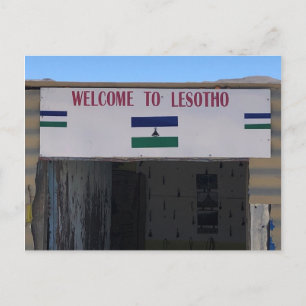 lesotho välkommen vykort
