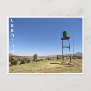 lesotho vatten tank vykort