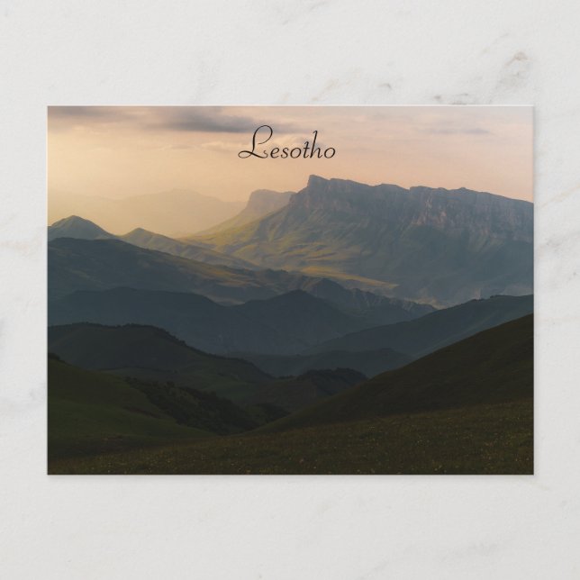 Lesotho-vykort Vykort (Framsida)