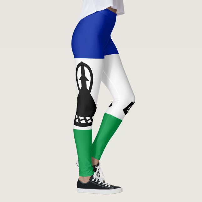 Lesothos flagga leggings (Höger)