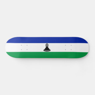 Lesothos flagga mini skateboard bräda 18,5 cm