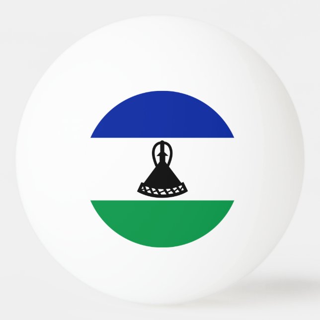 Lesothos flagga pingisboll (Framsidan)