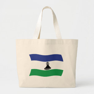 Lesothos flagga shoppingväska jumbo tygkasse