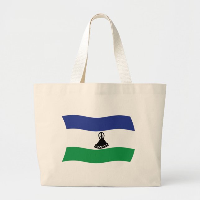 Lesothos flagga shoppingväska jumbo tygkasse (Framsidan)