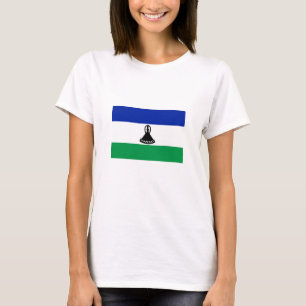 Lesothos flagga t shirt