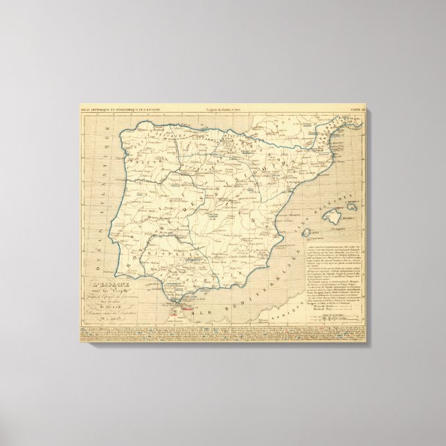 L'Espagne 585 a 756 Canvastryck (Framsida)