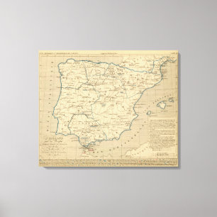 L'Espagne 585 a 756 Canvastryck