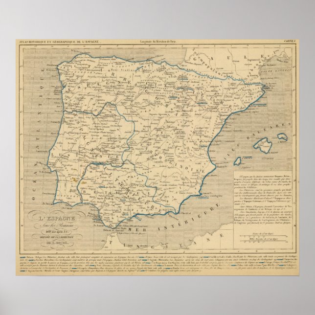 L'Espagne sous les Romains 409 ans apres JC Poster (Framsidan)