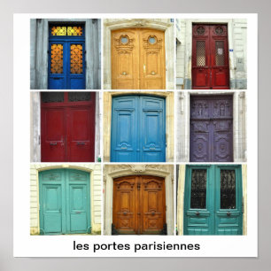 lesportesparisiennes - Parisian dörrar Poster