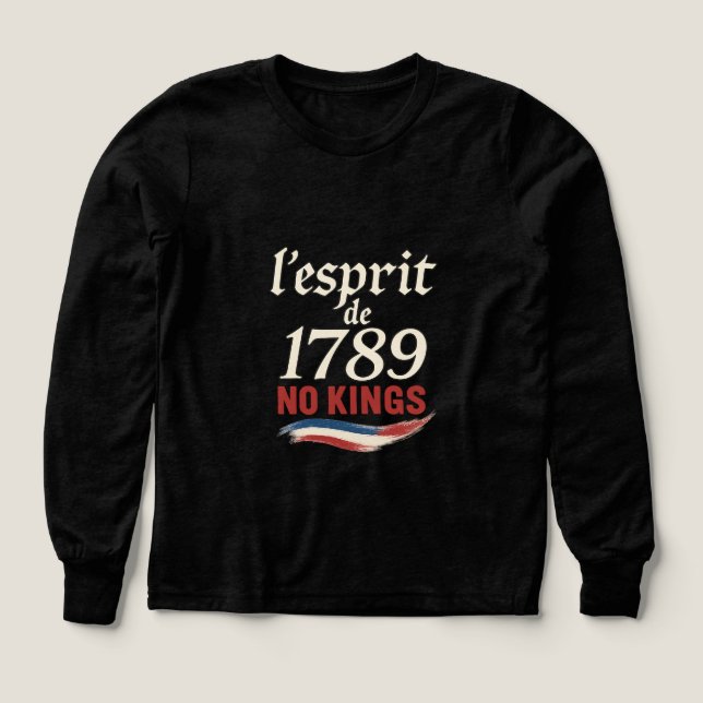 l'esprit de 1789 No Kung T Shirt (Design framsida)